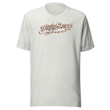 Load image into Gallery viewer, Steely Dead Logo white w/ brown outline - Unisex t-shirt