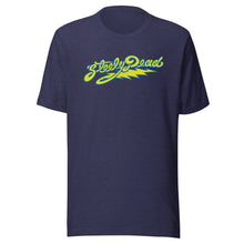Load image into Gallery viewer, 01 Steely Dead Logo yellow w/ blue outline  - Unisex t-shirt