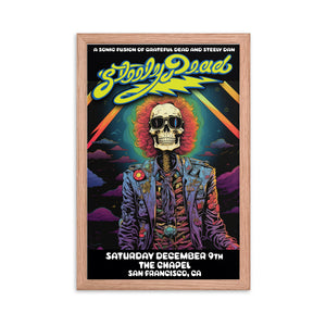 STEELY DEAD 12/10/23 the Chapel San Francisco, CA Framed photo paper poster