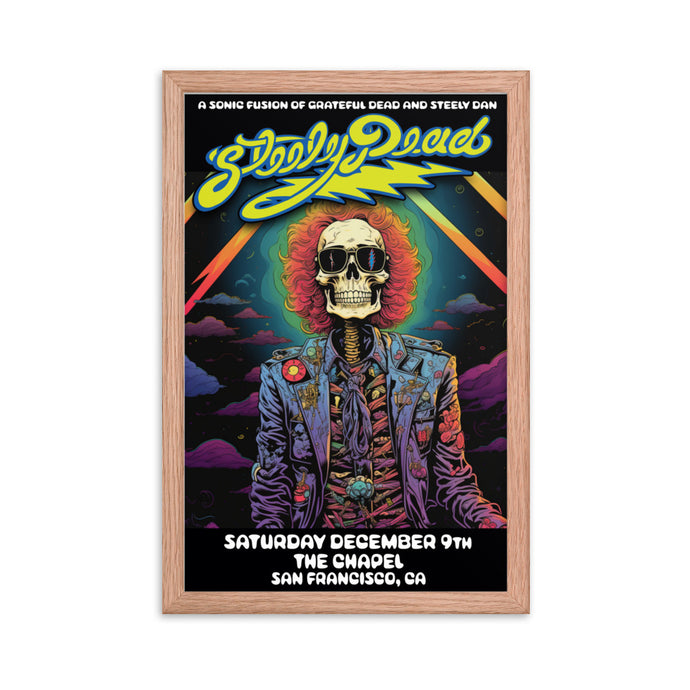STEELY DEAD 12/10/23 the Chapel San Francisco, CA Framed photo paper poster